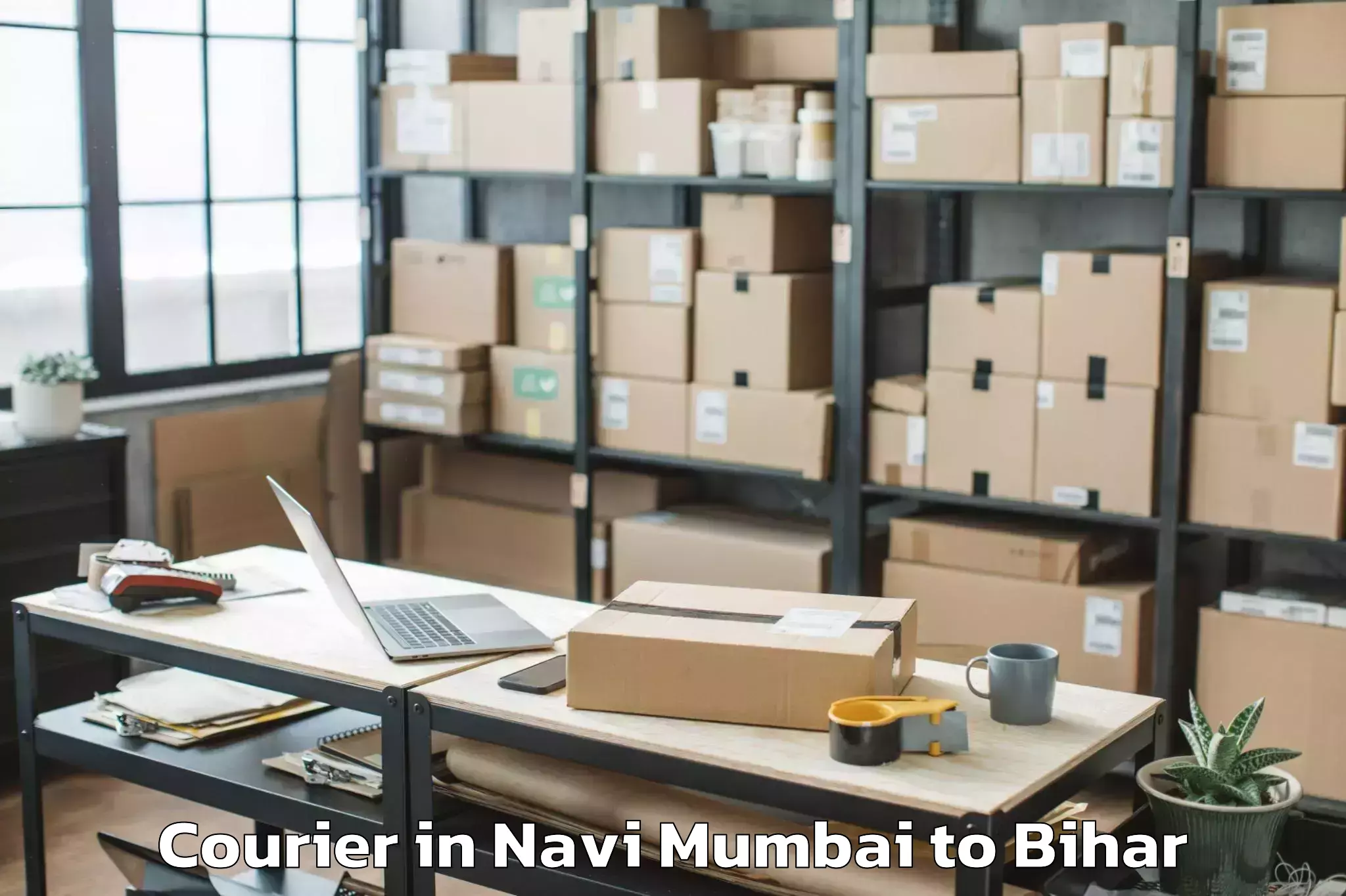 Book Your Navi Mumbai to Modan Ganj Courier Today